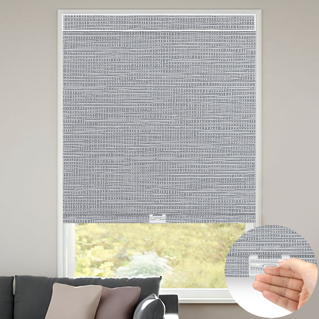 Kincmo Cordless 100% Blackout Roller Shades - Weave