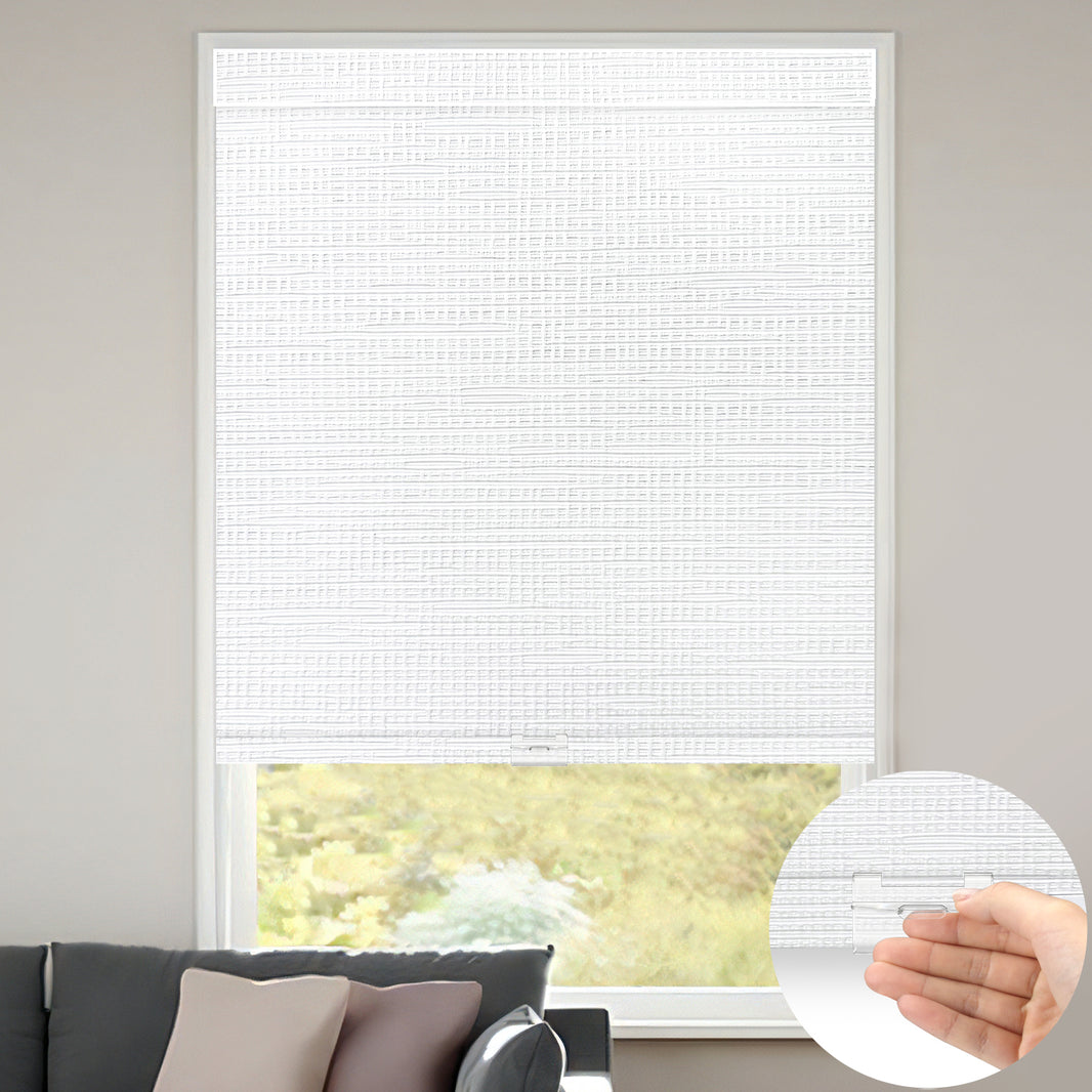 Kincmo Cordless 100% Blackout Roller Shades - Weave
