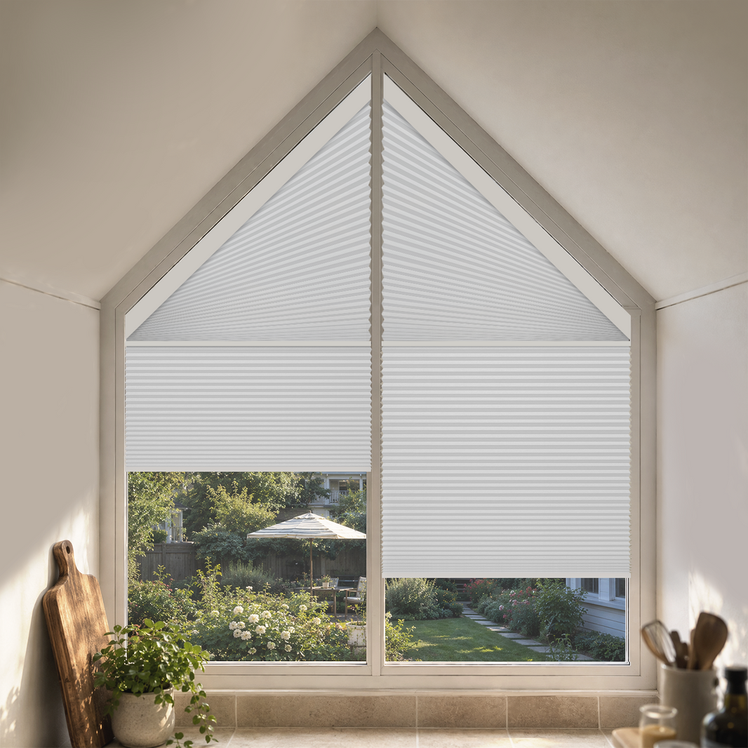 Kincmo Motorized Trapezoid Cellular Shades