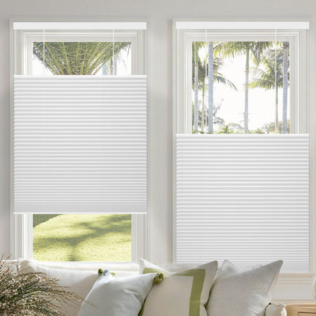 Kincmo Motorized 100% Blackout Top Down Bottom Up Cellular Shades | Double Cell
