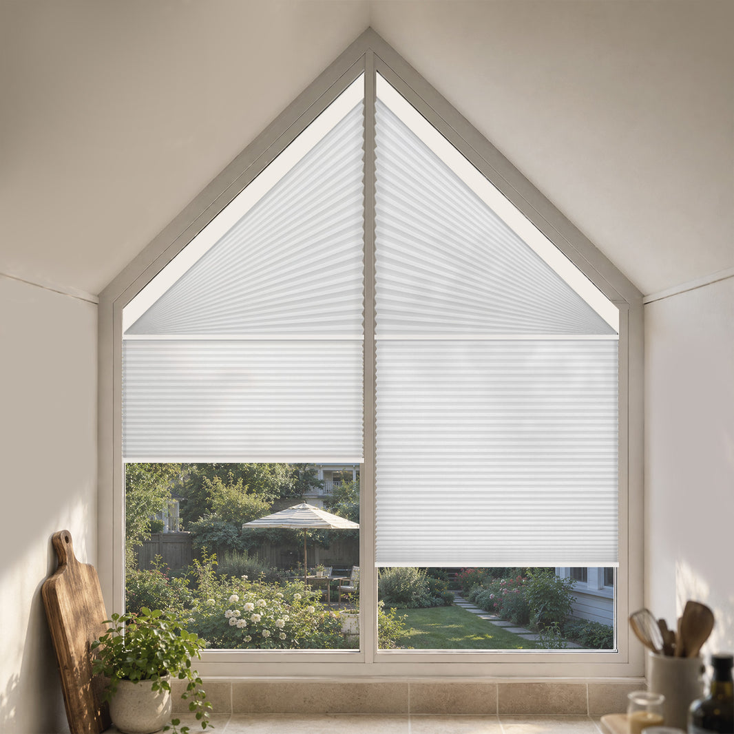 Kincmo Motorized Trapezoid Cellular Shades