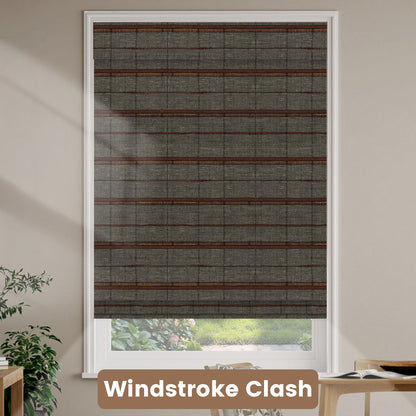 Kincmo Motorized Natural Woven Wood Shades 50%/70%/100% Blackout - Designer