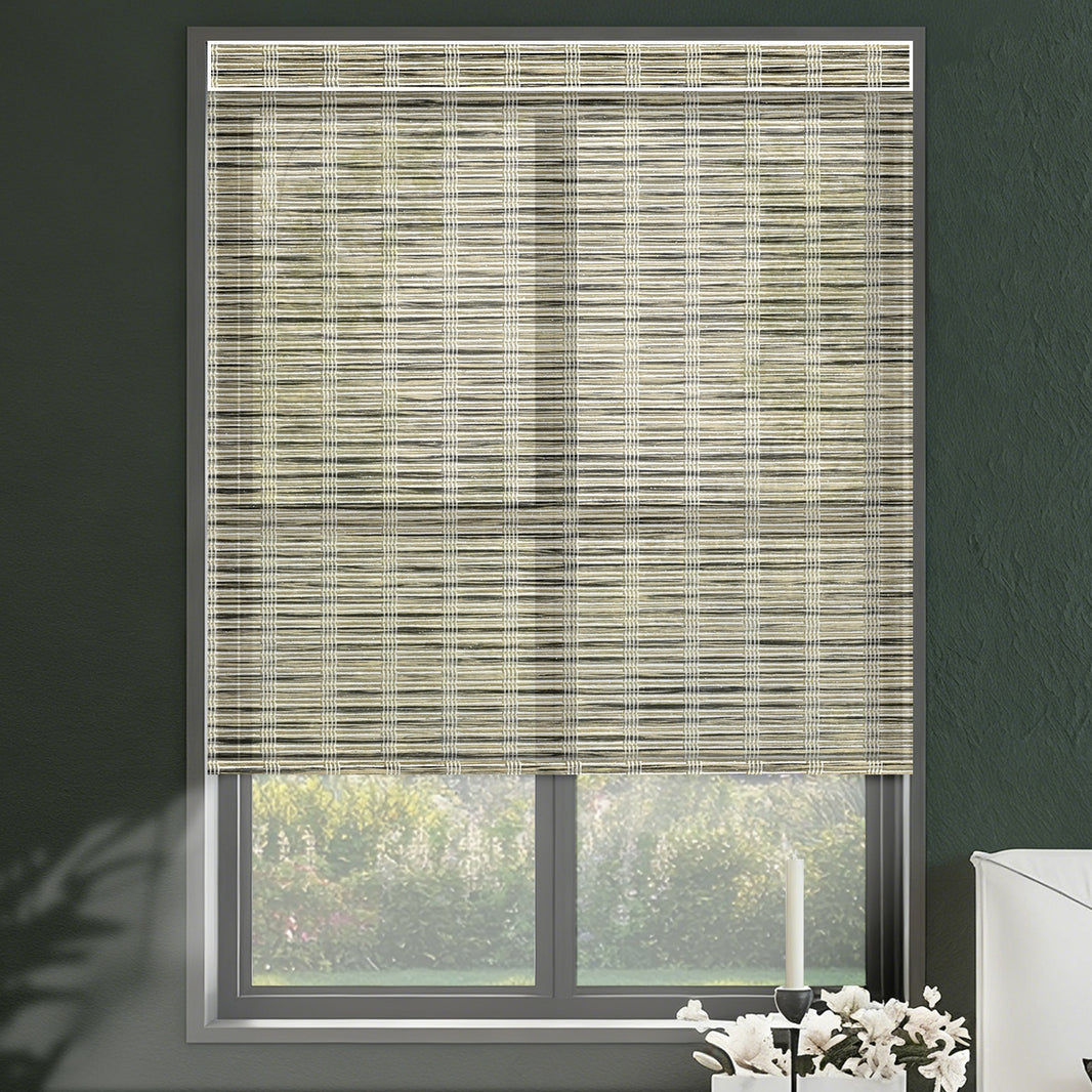 Kincmo Motorized Light Filtering Roller Shades 50% Blackout - Woven