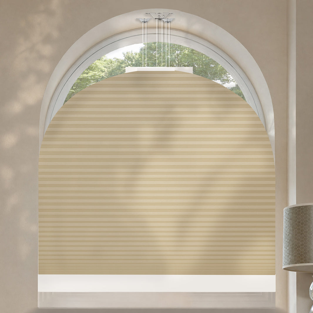 Kincmo Motorized Elongated Arched Cellular Shades
