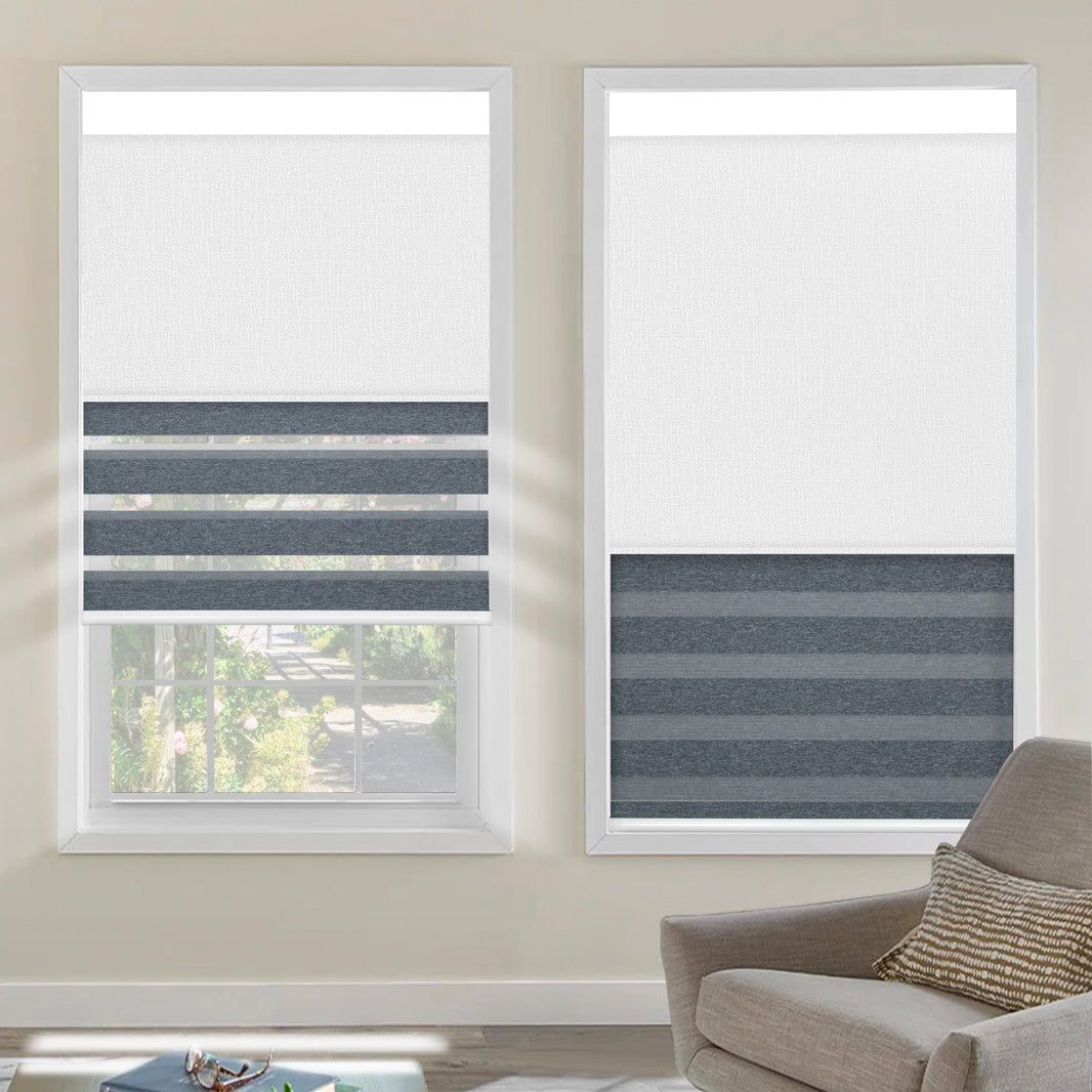 Kincmo Cordless Dual Shades | Roller Shades & Zebra Shades