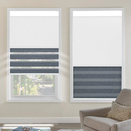Kincmo Cordless Dual Shades | Roller Shades & Zebra Shades
