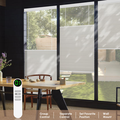 Kincmo Motorized Light Filtering Top Down Bottom Up Cellular Shades