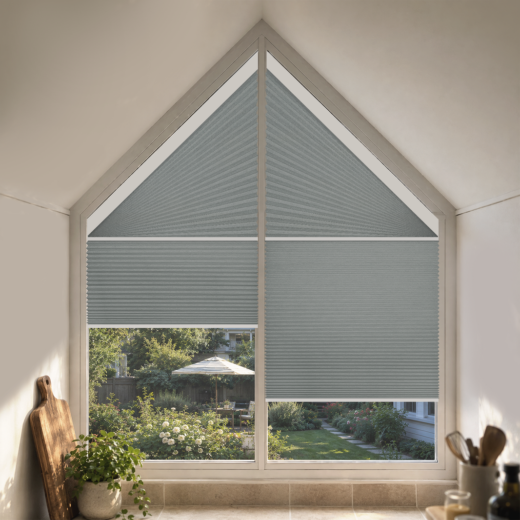 Kincmo Motorized Trapezoid Cellular Shades