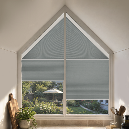 Kincmo Motorized Trapezoid Cellular Shades
