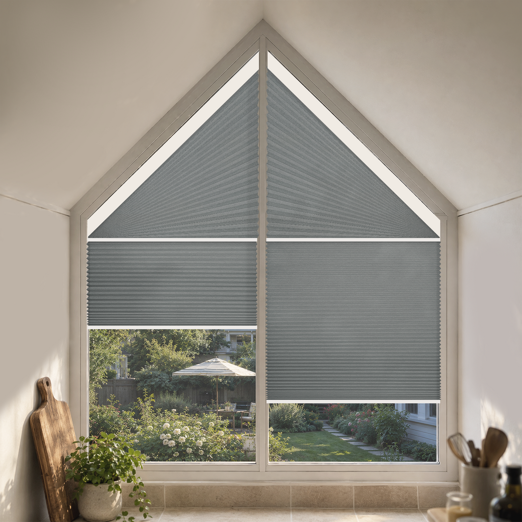 Kincmo Motorized Trapezoid Cellular Shades