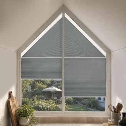 Kincmo Motorized Trapezoid Cellular Shades