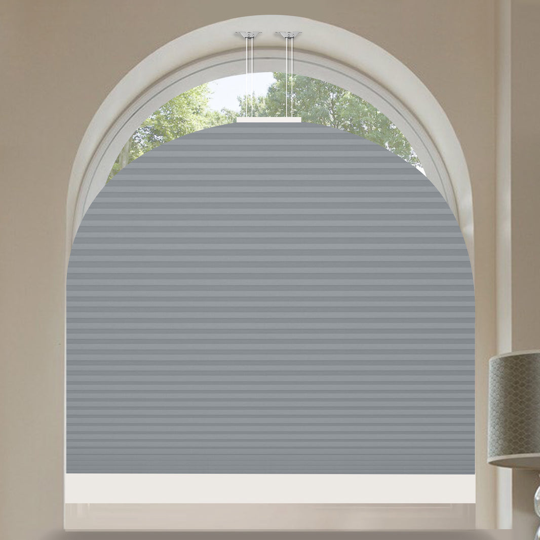 Kincmo Motorized Elongated Arched Cellular Shades