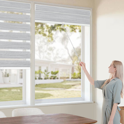 Kincmo Cordless Zebra Shades 90% Blackout - Flow