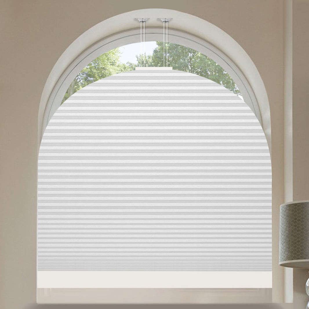 Kincmo Motorized Elongated Arched Cellular Shades