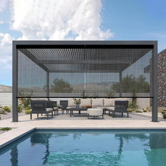 Kincmo Motorized Outdoor Shades 1%/3%/5% Openness