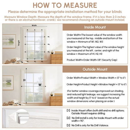 Kincmo No Drill & Drill Roller Shades, Motorized 100% Blackout - All Colors