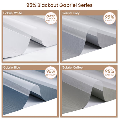 Kincmo Motorized Zebra Shades 95% Blackout - Gabriel