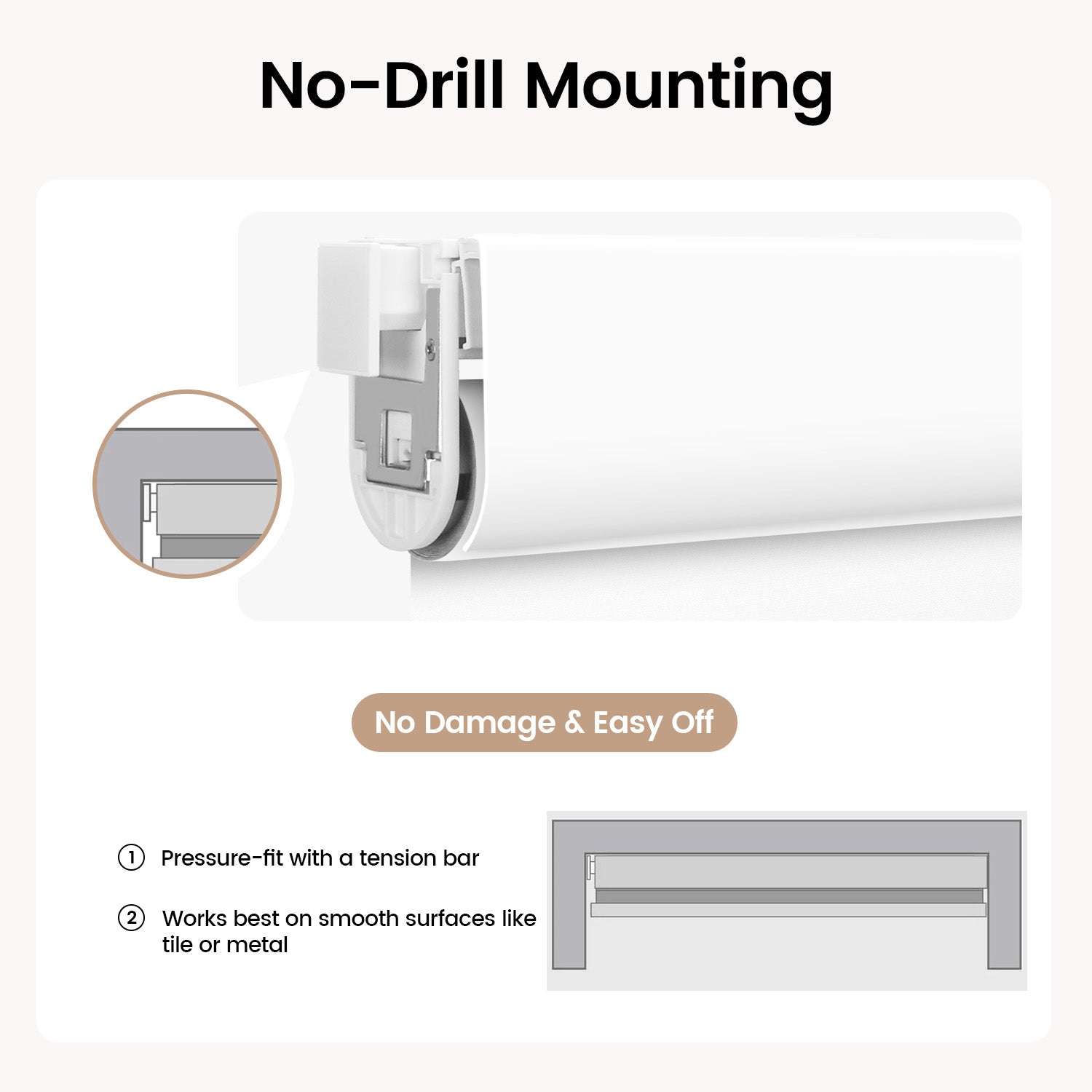 no drill mounting